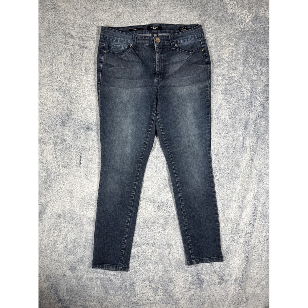 Nine West Gramercy Skinny Jeans‎ Womens 10P Dark Wash Petite Stretch Denim